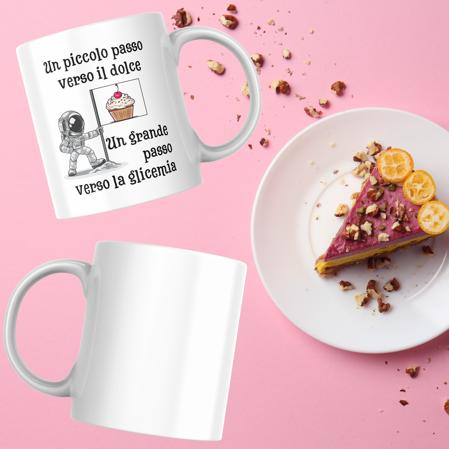 Fronte e retro tazza Missione zucchero